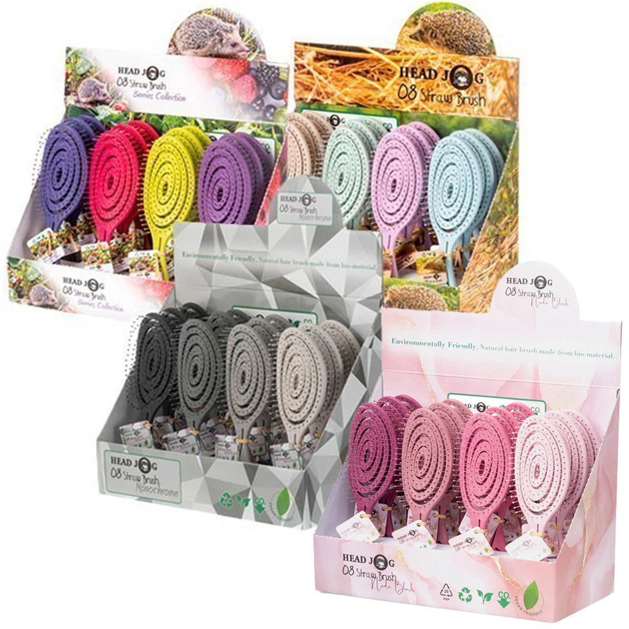 Headjog straw Brush Display