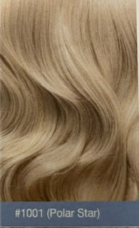 Stranded Human hair lace clip in 20" extensions