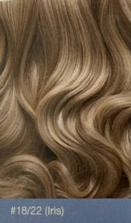 Stranded Human hair lace clip in 20" extensions