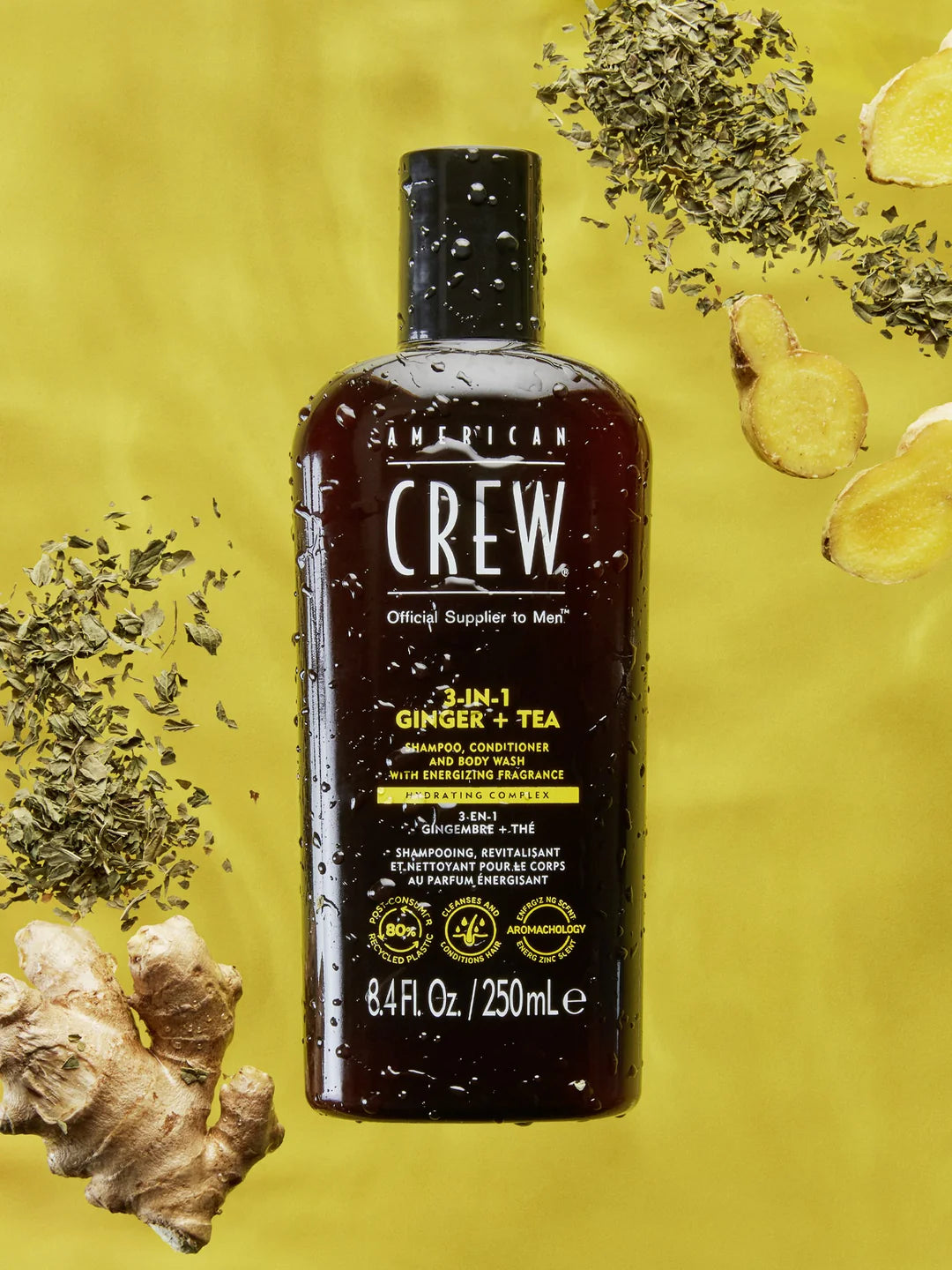American Crew 3 in 1 Ginger + Tea Shampoo/Conditioner/Bodywash