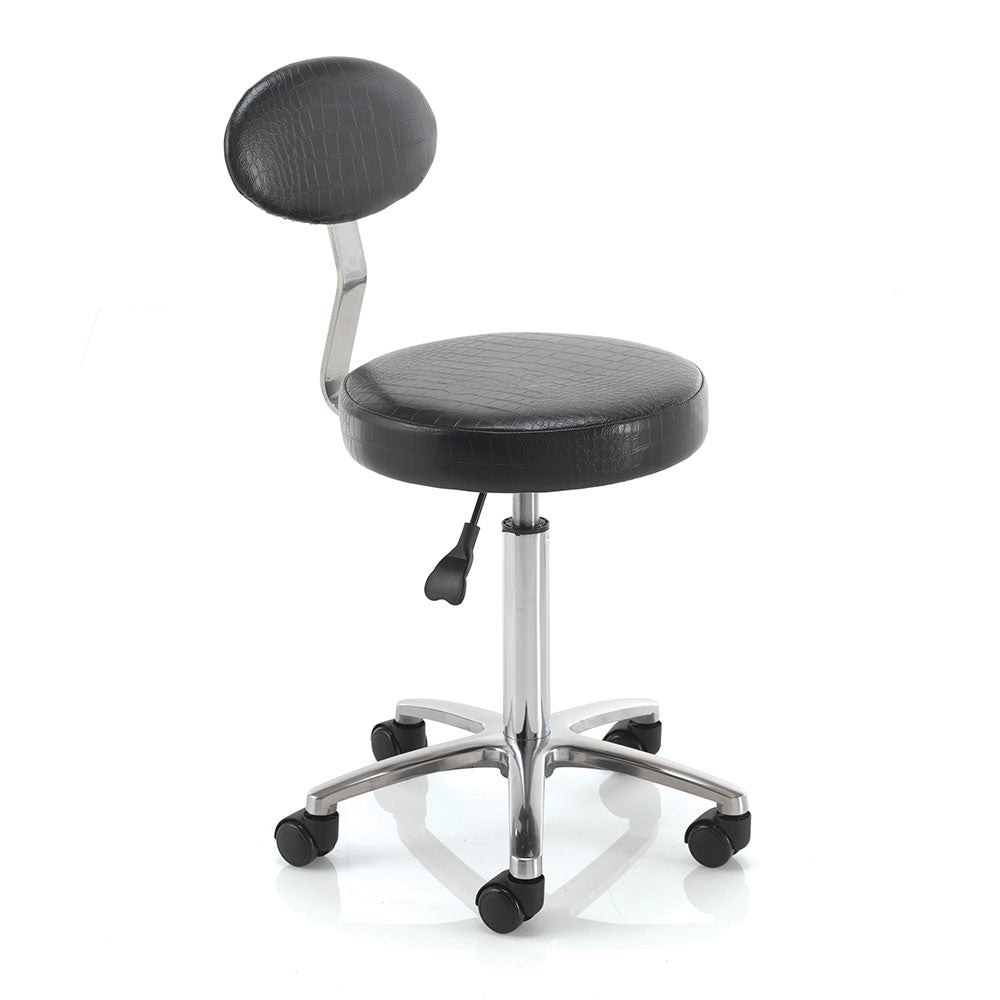 Therapist Stool With Backrest - REM