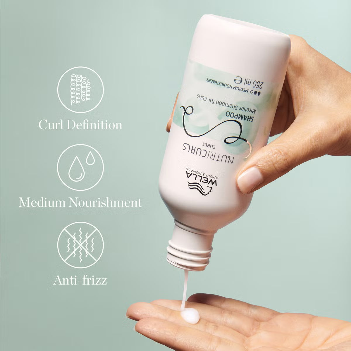 Wella  Nutri Curls Micellar Shampoo 300ml