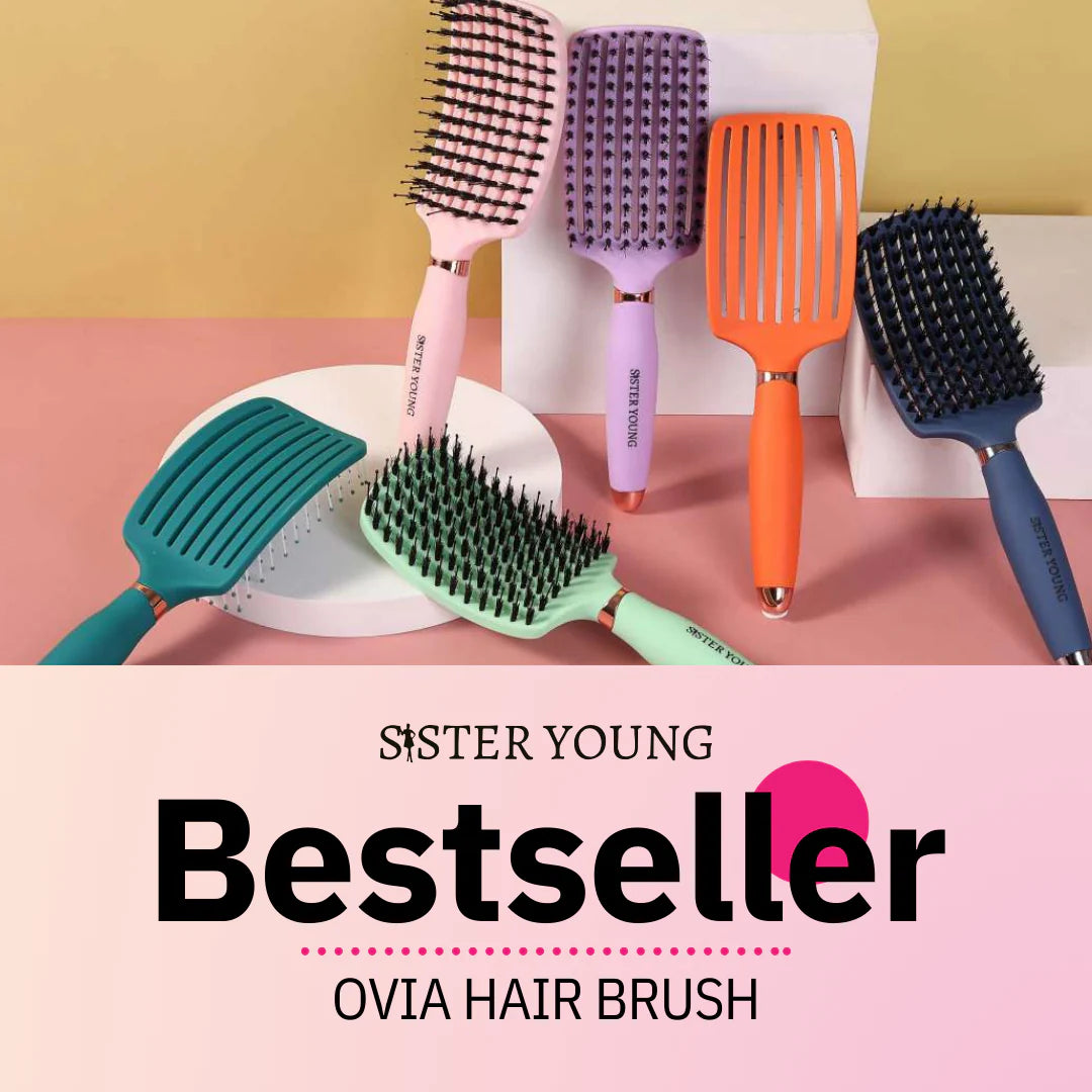 Ovia Boar bristle hairbrush by Sister Young