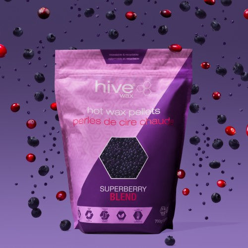 Hive of beauty Superberry hot wax pellets  700gr
