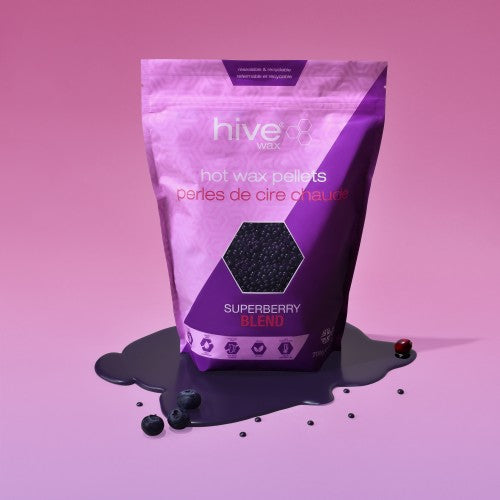 Hive of beauty Superberry hot wax pellets  700gr