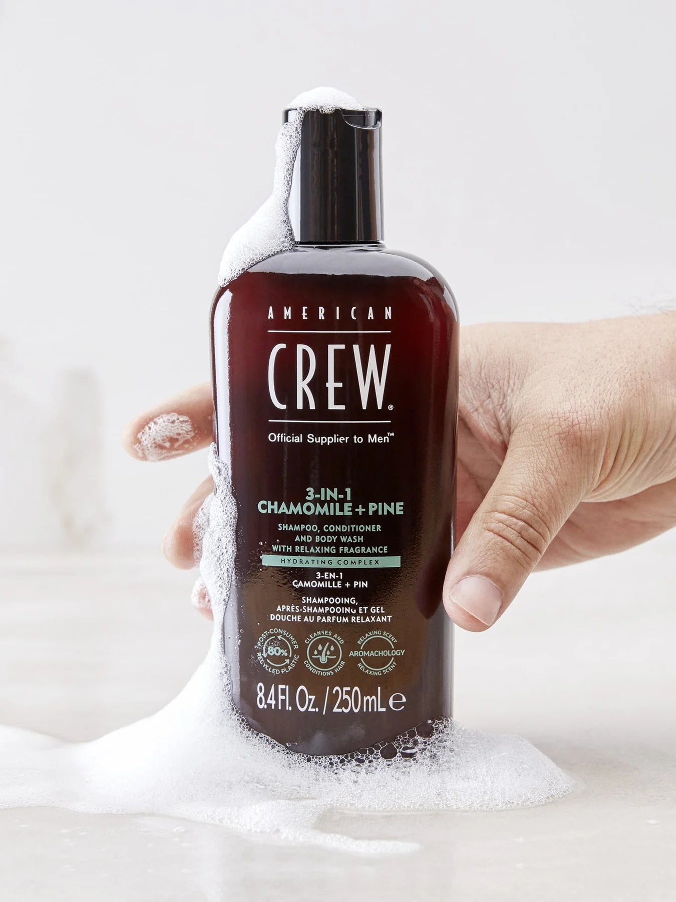 American Crew 3 in 1 Chamomile + Pine Shampoo/Conditioner/Bodywash
