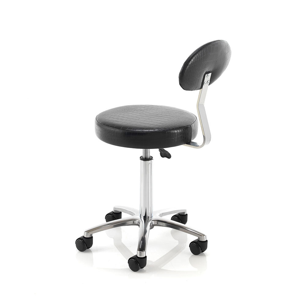 Therapist Stool With Backrest - REM