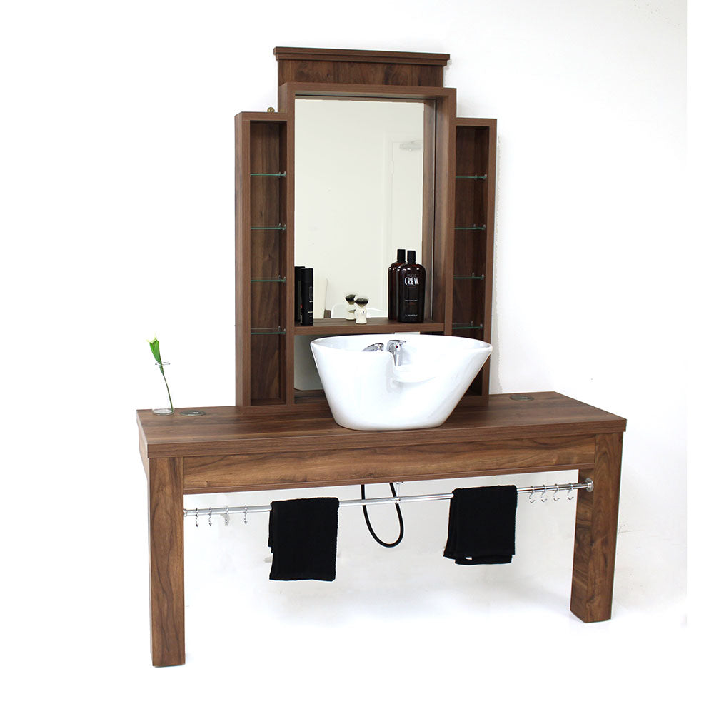 Montana Barbers Unit with Back wash Basin - REM