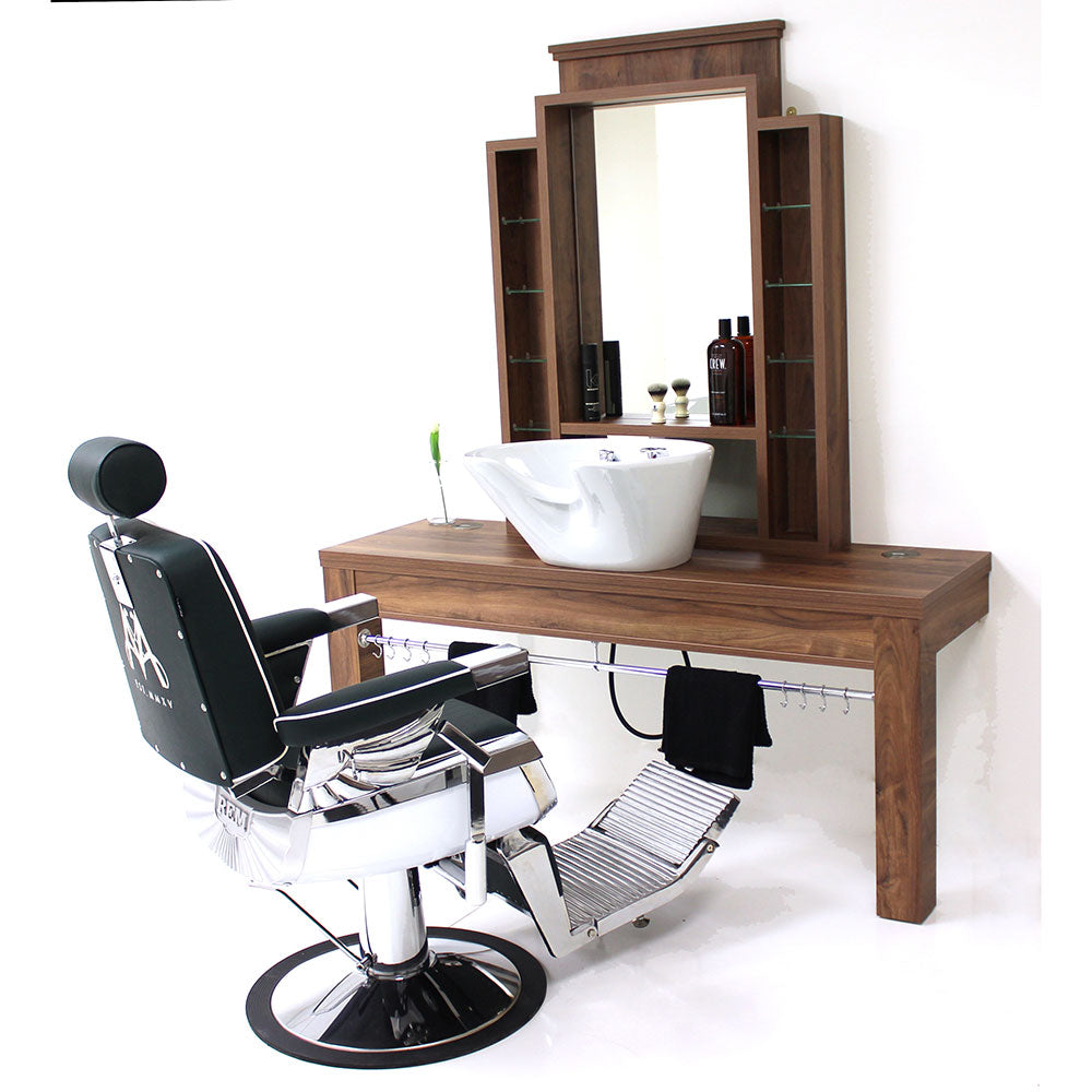 Montana Barbers Unit with Back wash Basin - REM