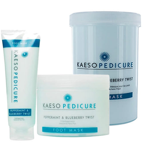 kaeso Peppermint and blueberry twist foot mask
