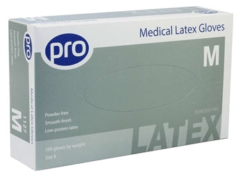 DMI Latex gloves 100 pk